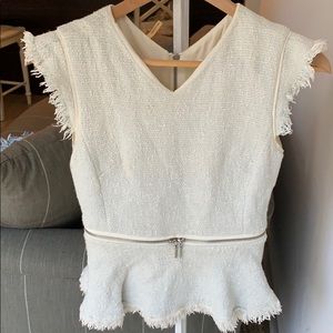 Rebecca Taylor size 0 tweed top